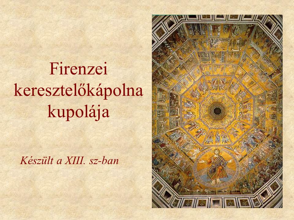 Firenzei keresztelőkápolna kupolája