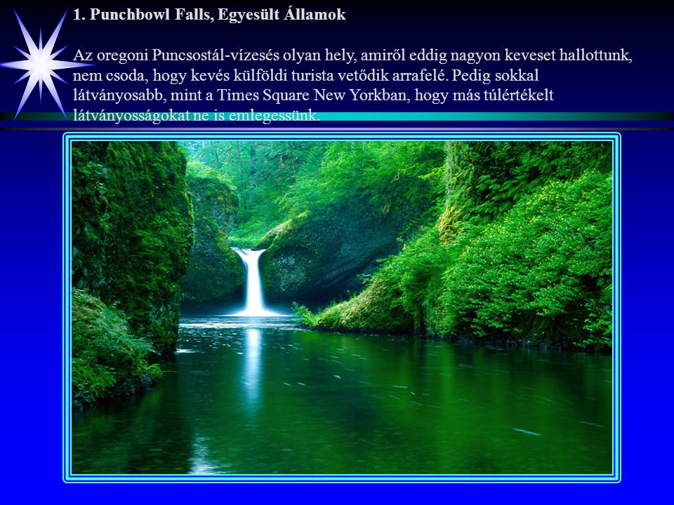 1. Punchbowl Falls, Egyesült Államok