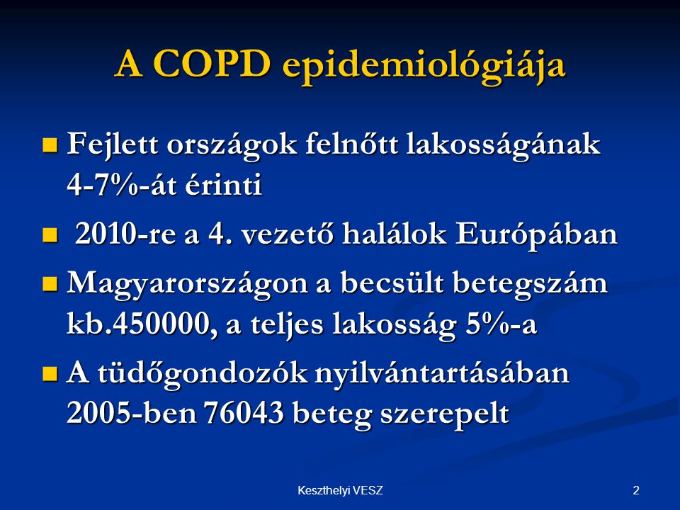 A COPD epidemiológiája