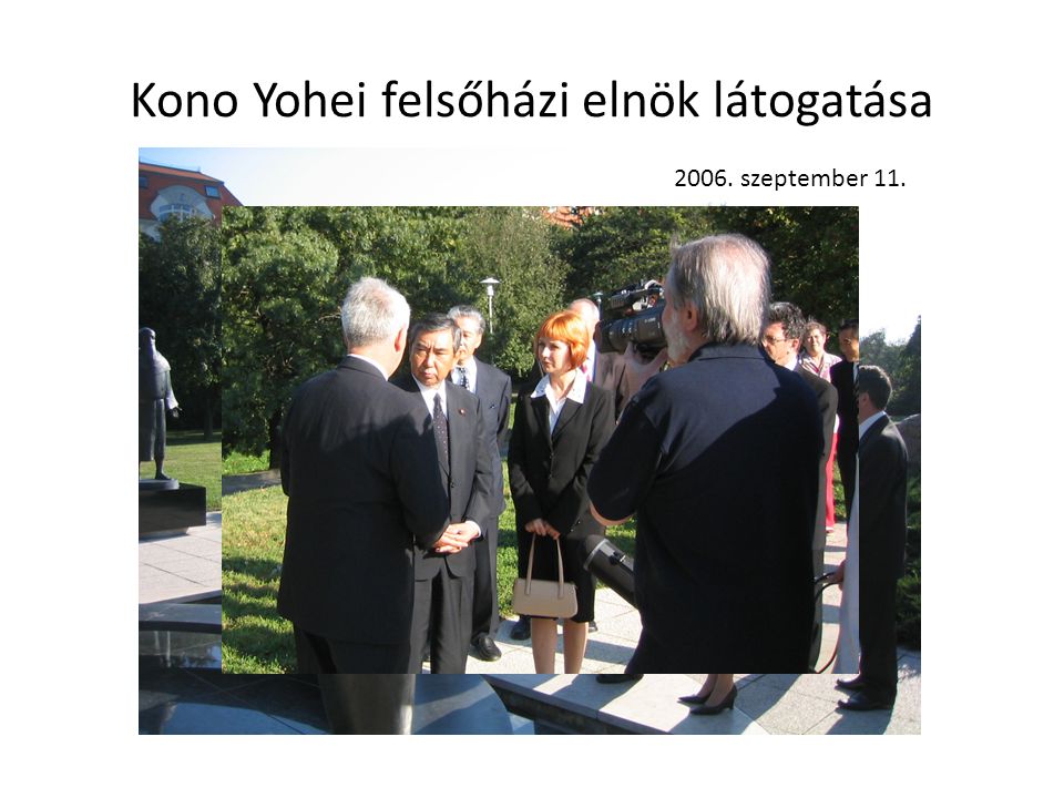 Kono Yohei felsőházi elnök látogatása
