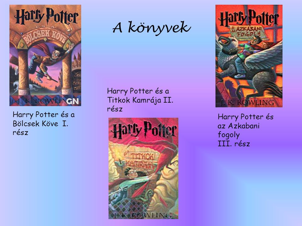 A könyvek Harry Potter és a Titkok Kamrája II. rész