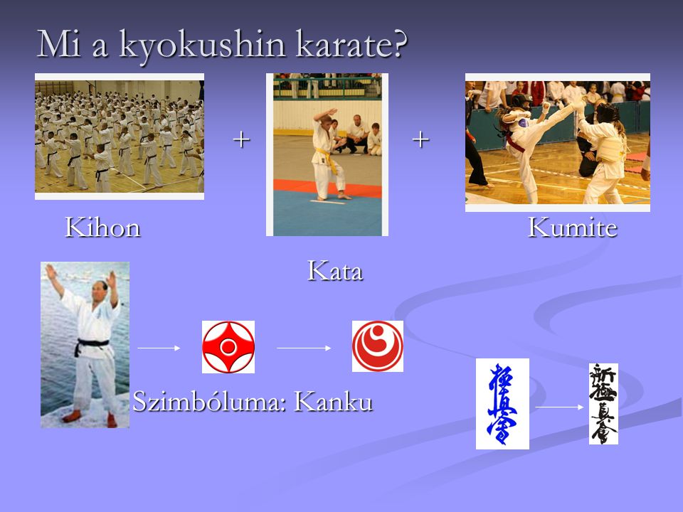 Mi a kyokushin karate + + Kihon Kumite.
