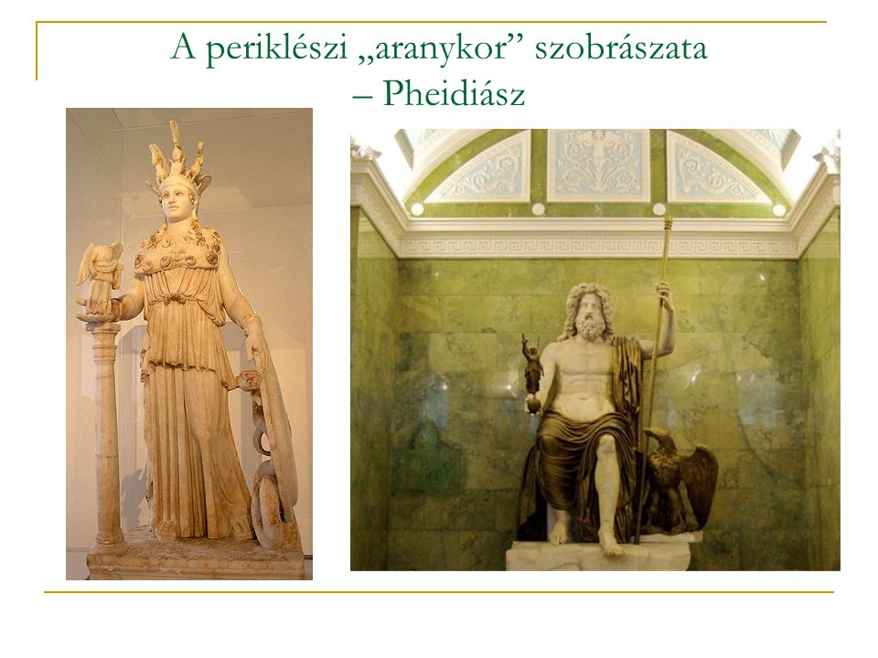 A periklészi „aranykor szobrászata – Pheidiász
