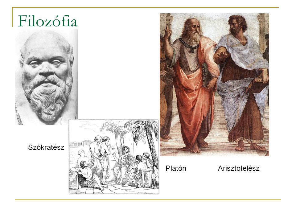 Filozófia Szókratész Platón Arisztotelész