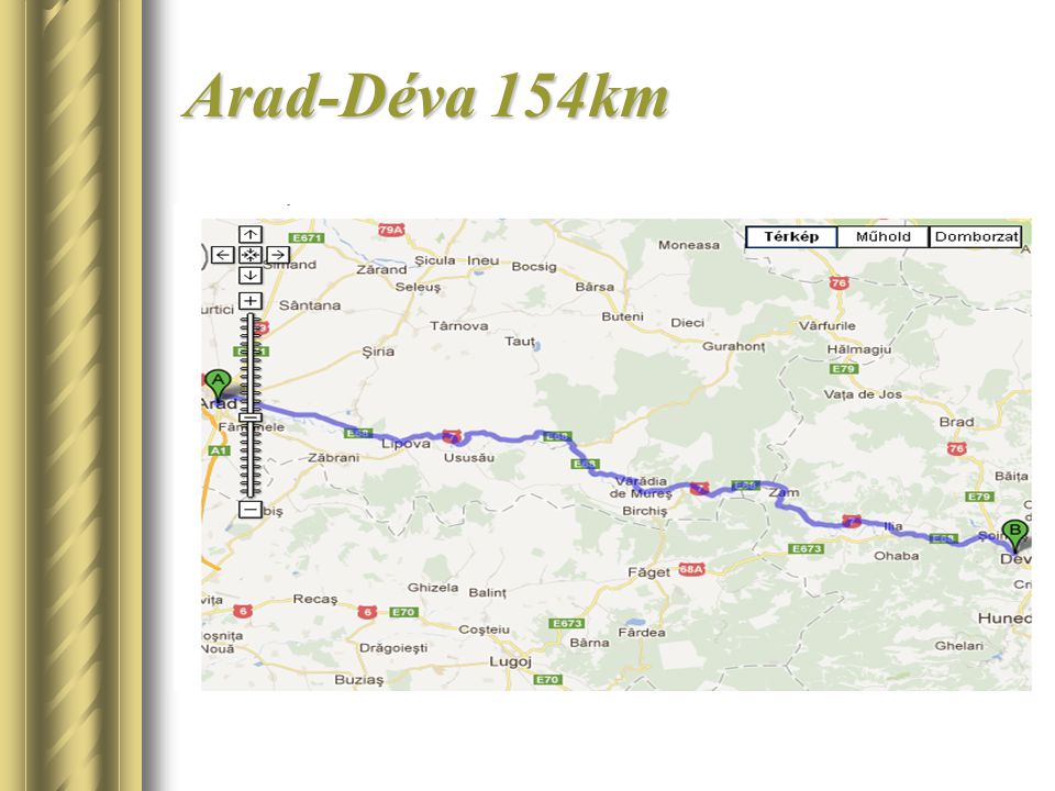 Arad-Déva 154km