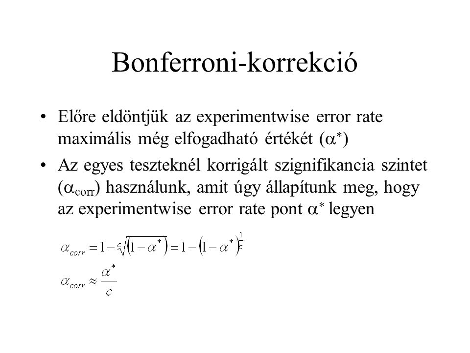Bonferroni-korrekció