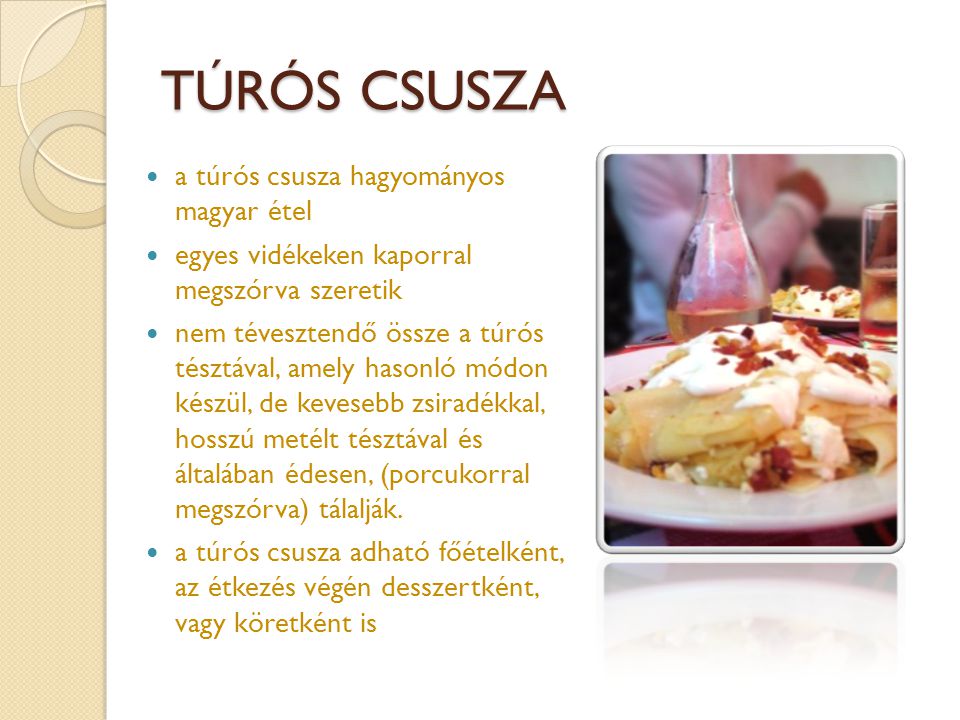 TÚRÓS CSUSZA a túrós csusza hagyományos magyar étel