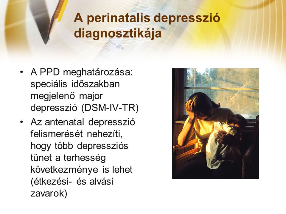 A perinatalis depresszió diagnosztikája