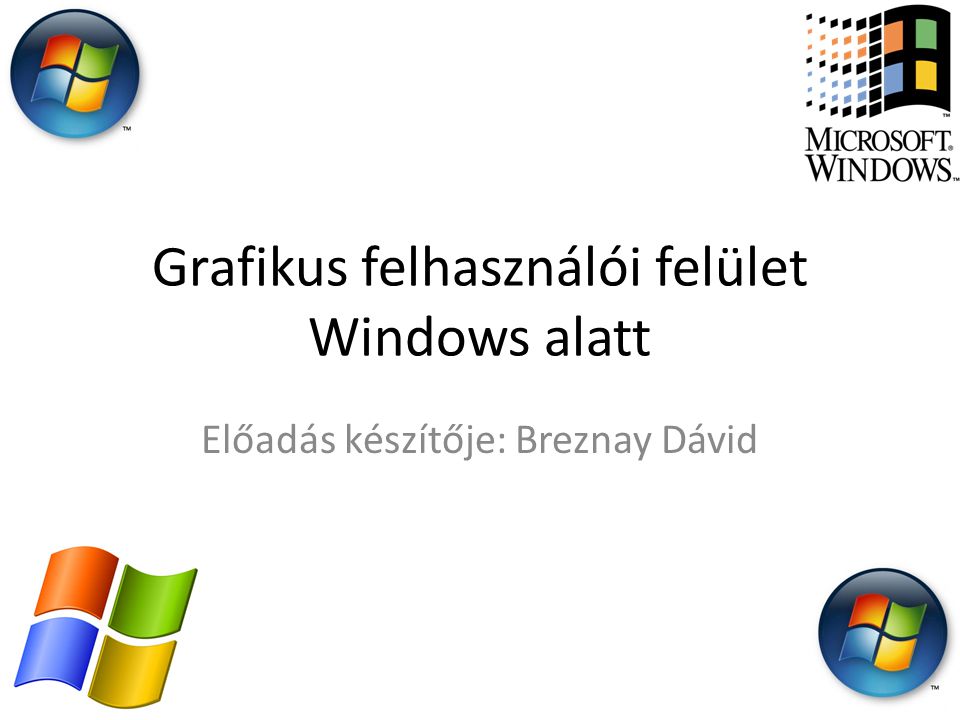 Grafikus felhasználói felület Windows alatt
