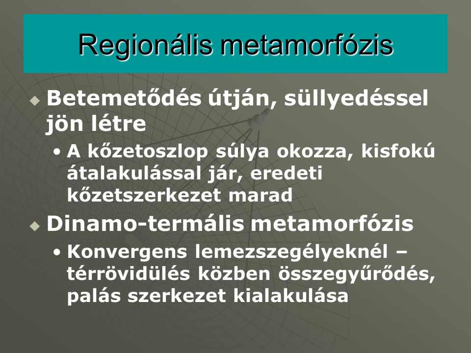 Regionális metamorfózis
