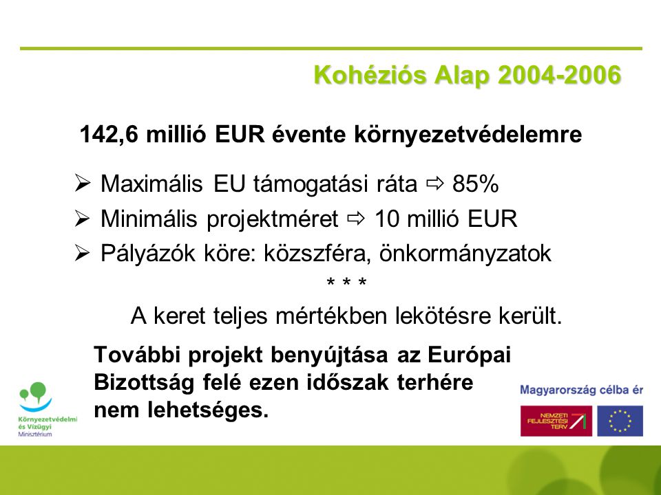 142,6 millió EUR évente környezetvédelemre