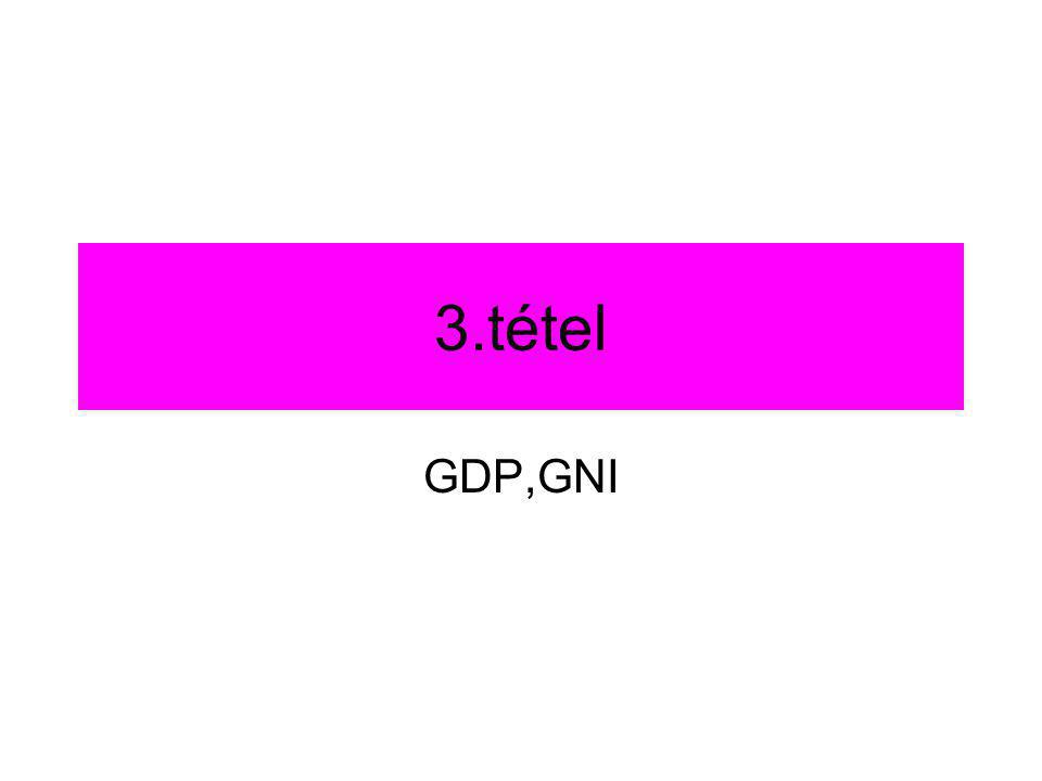 3.tétel GDP,GNI