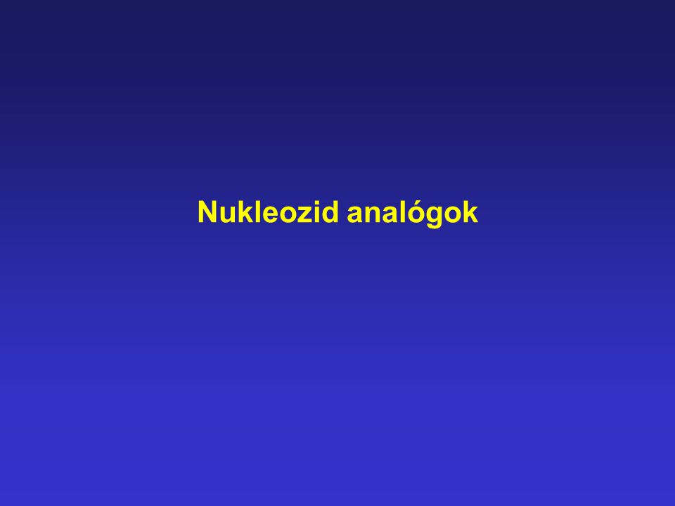 Nukleozid analógok