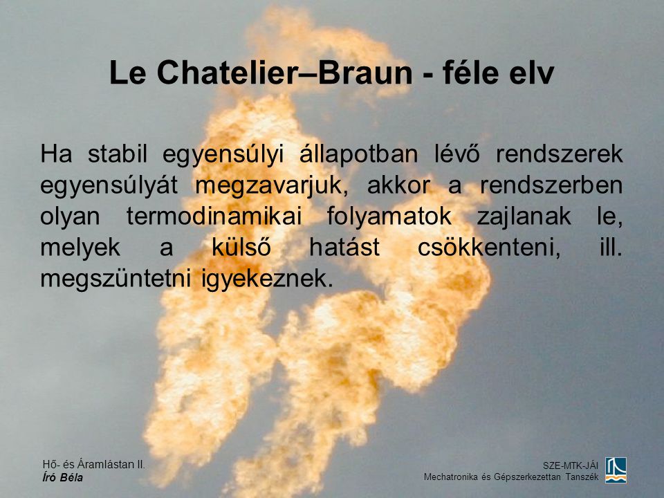 Le Chatelier–Braun - féle elv