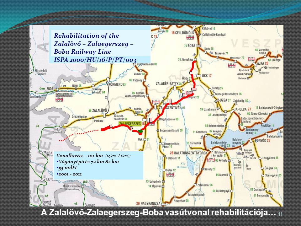 A Zalalövő-Zalaegerszeg-Boba vasútvonal rehabilitációja…