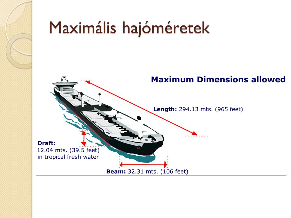Maximális hajóméretek