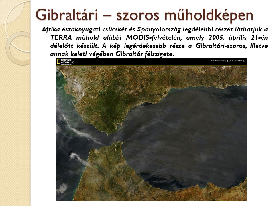 Gibraltári – szoros műholdképen