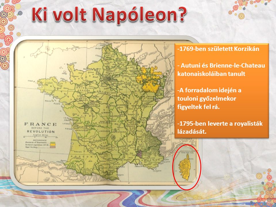 Ki volt Napóleon 1769-ben született Korzikán
