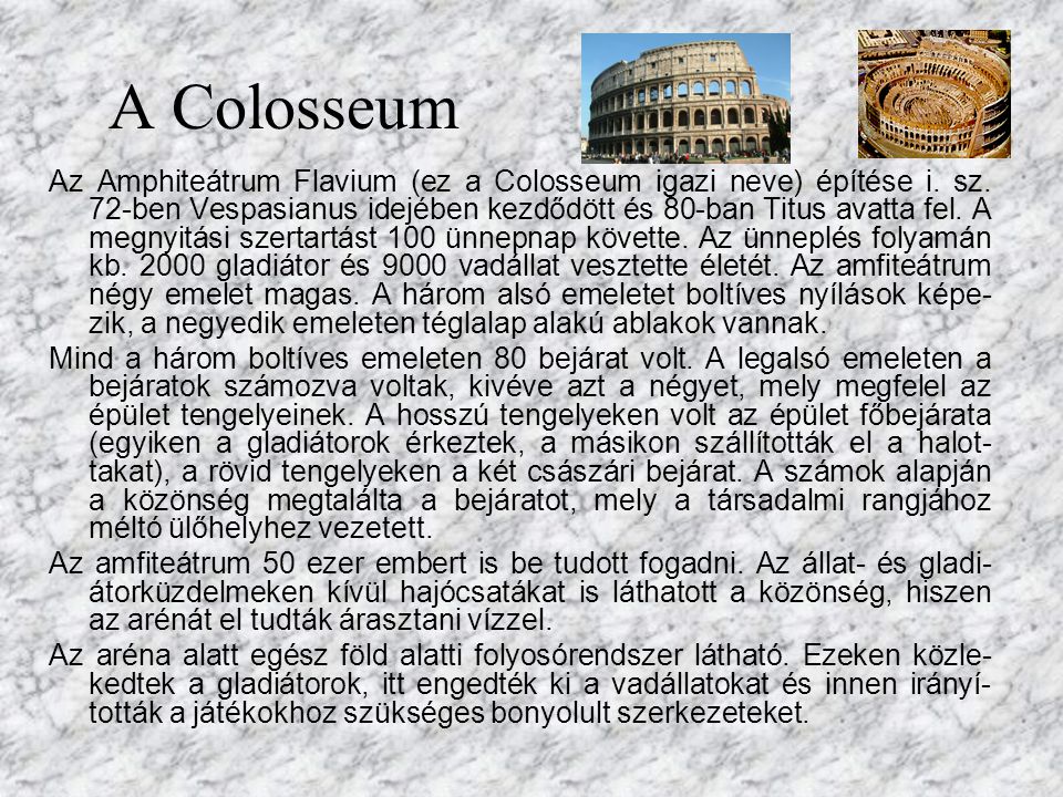 A Colosseum