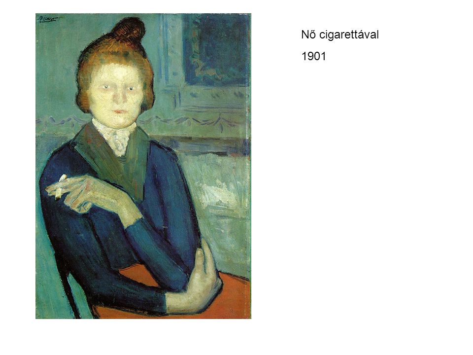 Nő cigarettával 1901