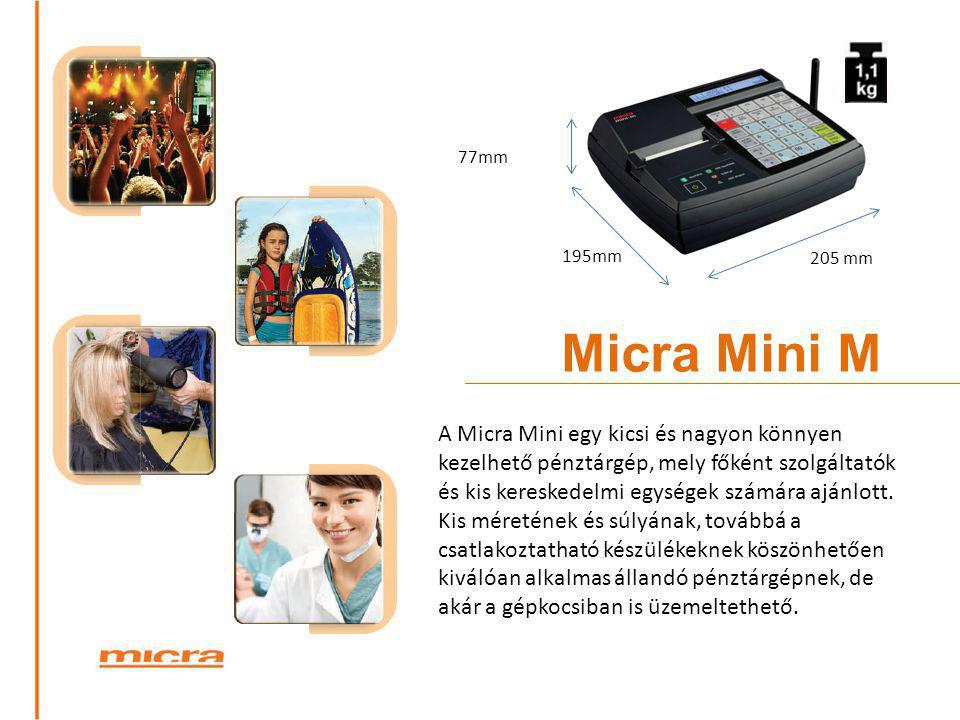 77mm 195mm. 205 mm. Micra Mini M.