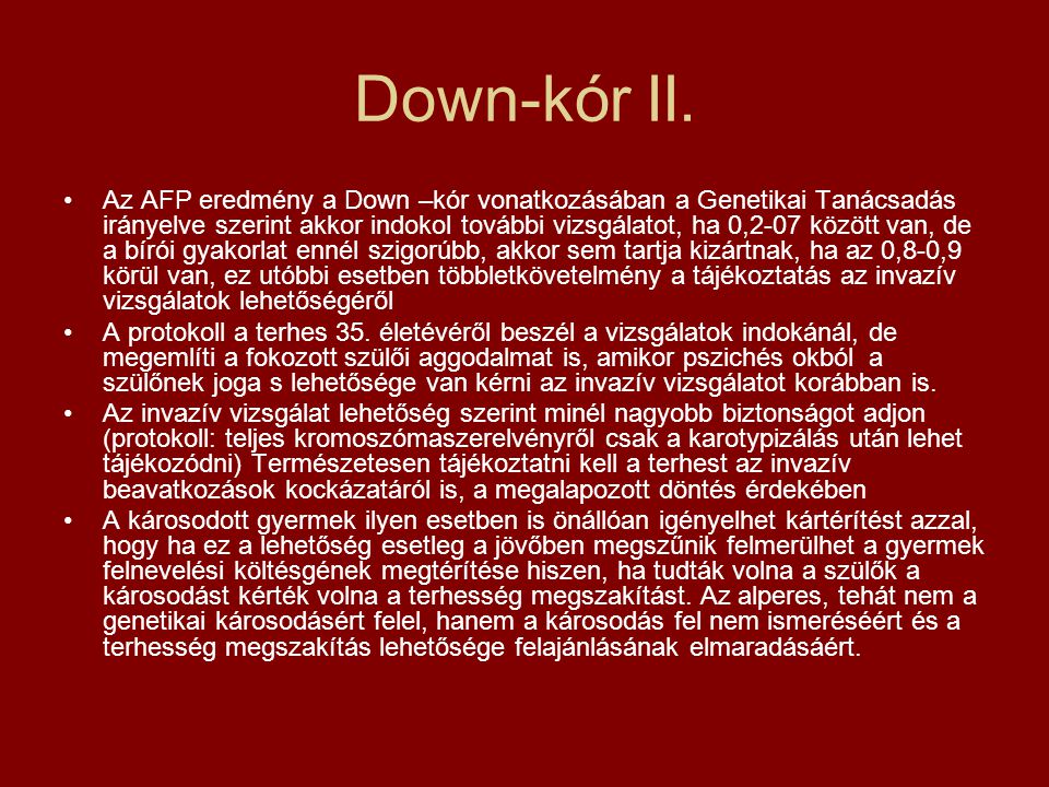Down-kór II.