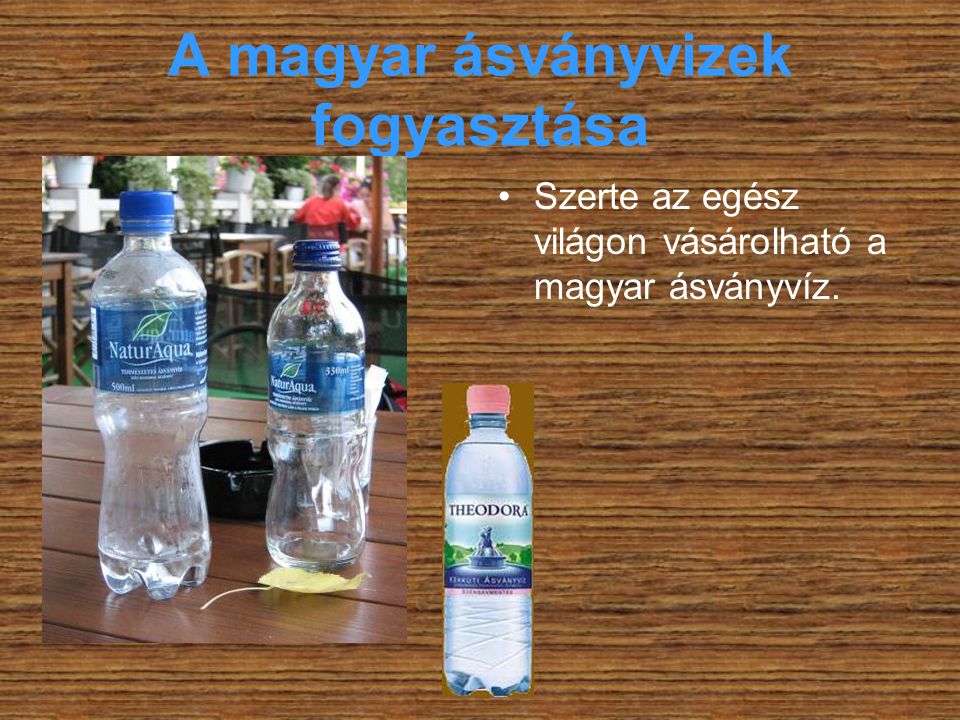 A magyar ásványvizek fogyasztása