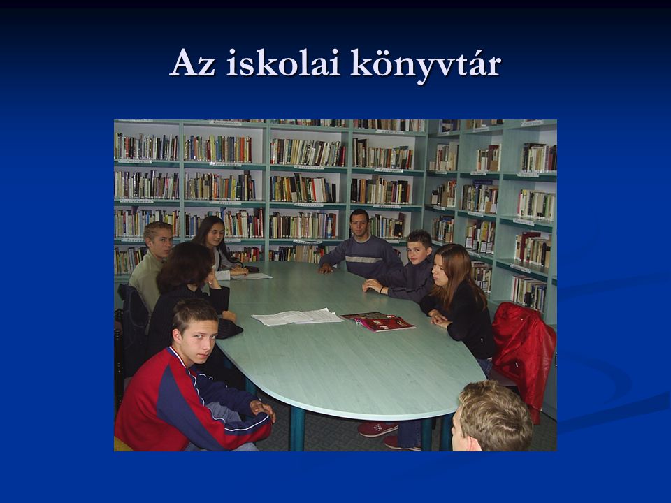 Az iskolai könyvtár