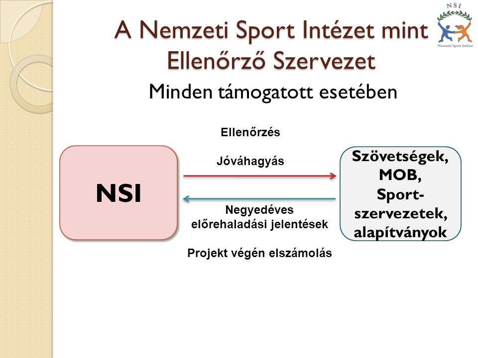 A Nemzeti Sport Intézet mint Ellenőrző Szervezet