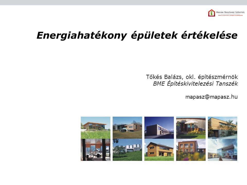 Energiahatékony épületek értékelése