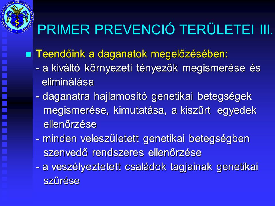 PRIMER PREVENCIÓ TERÜLETEI III.
