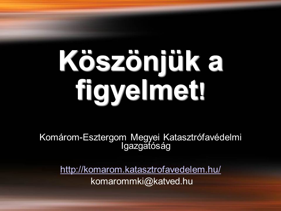 Komárom-Esztergom Megyei Katasztrófavédelmi Igazgatóság