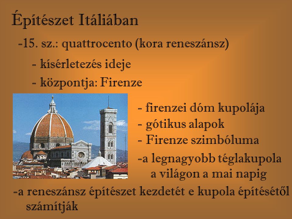 Építészet Itáliában 15. sz.: quattrocento (kora reneszánsz)