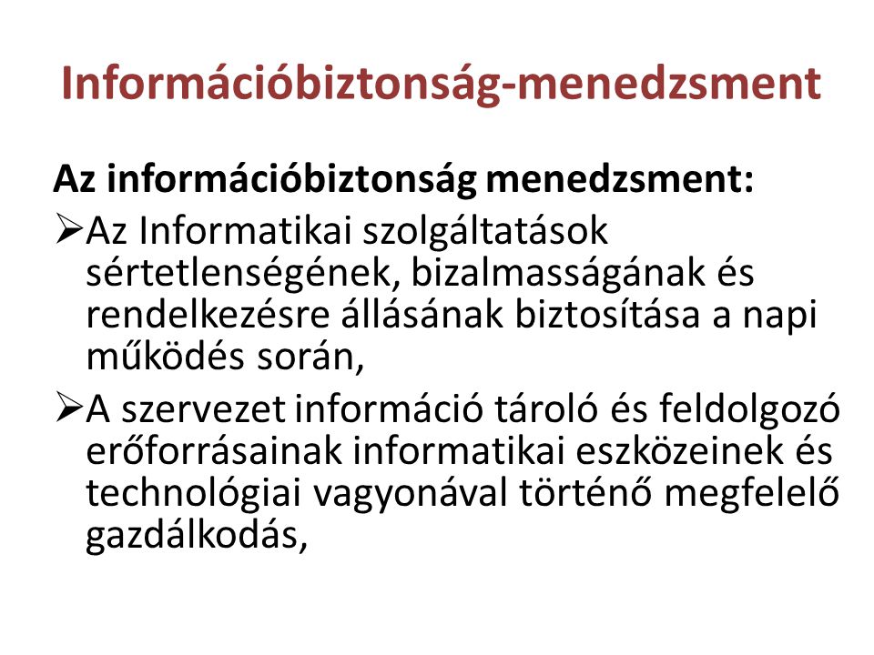 Információbiztonság-menedzsment