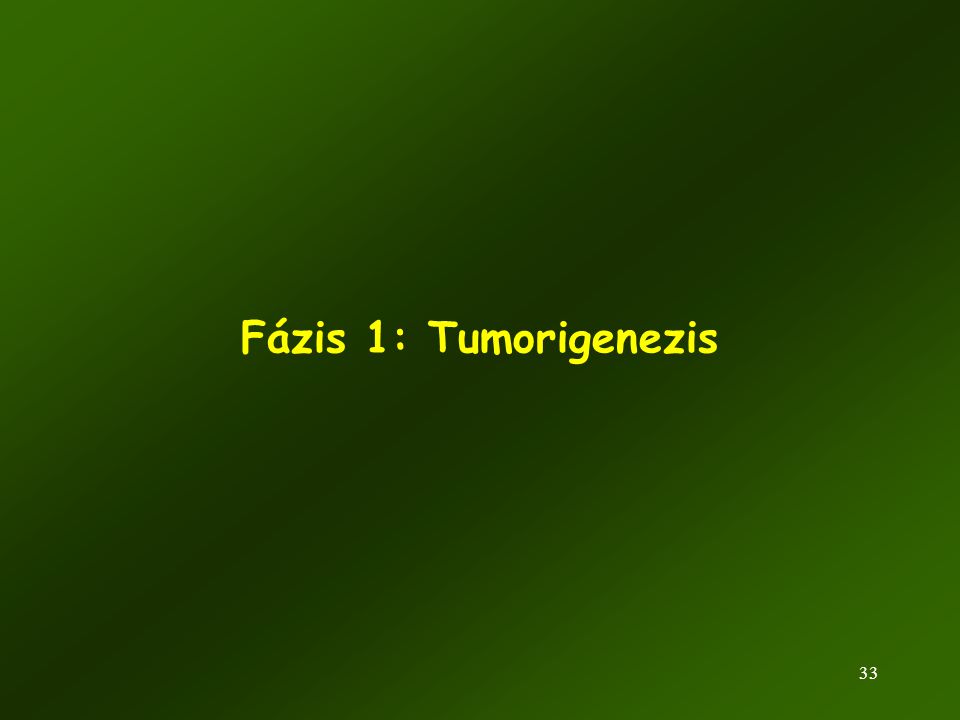 Fázis 1: Tumorigenezis