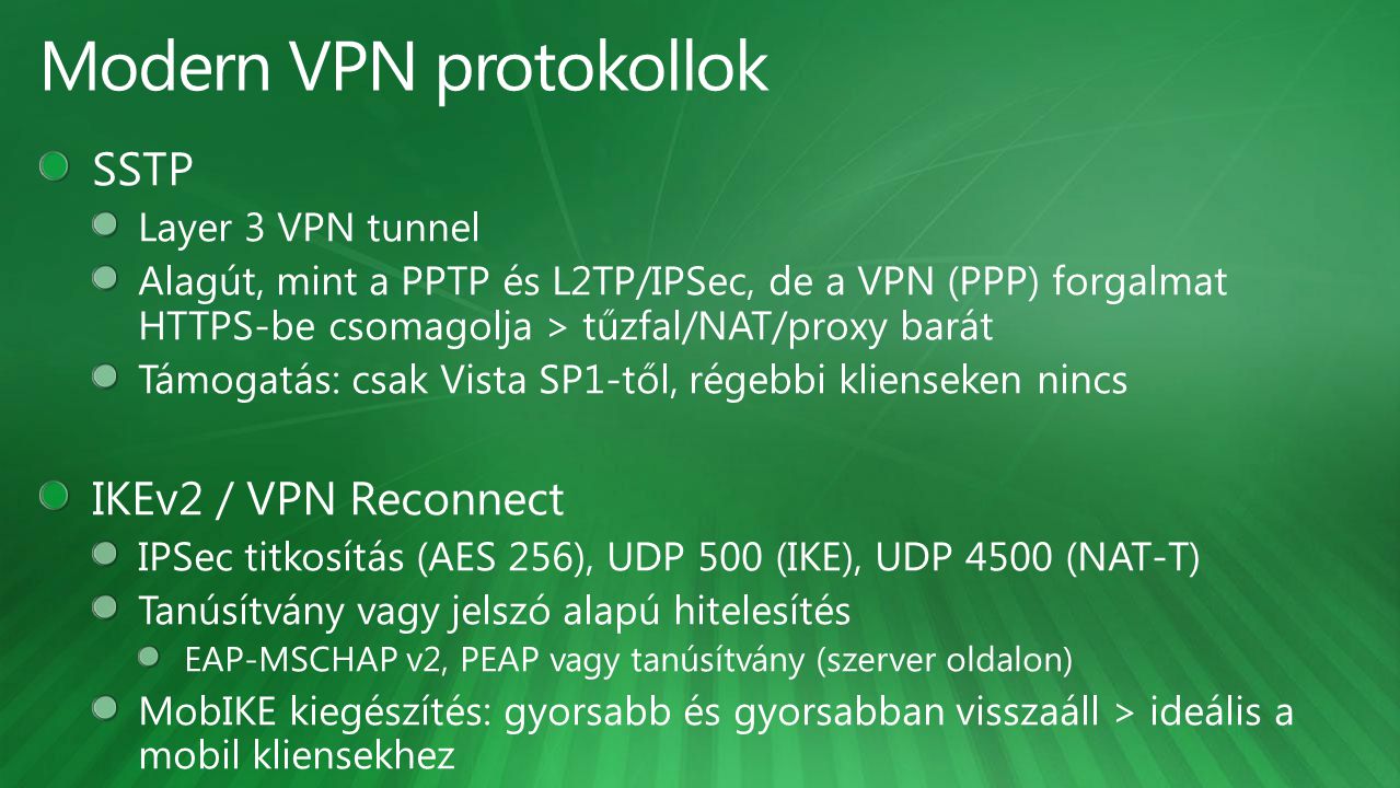 Modern VPN protokollok