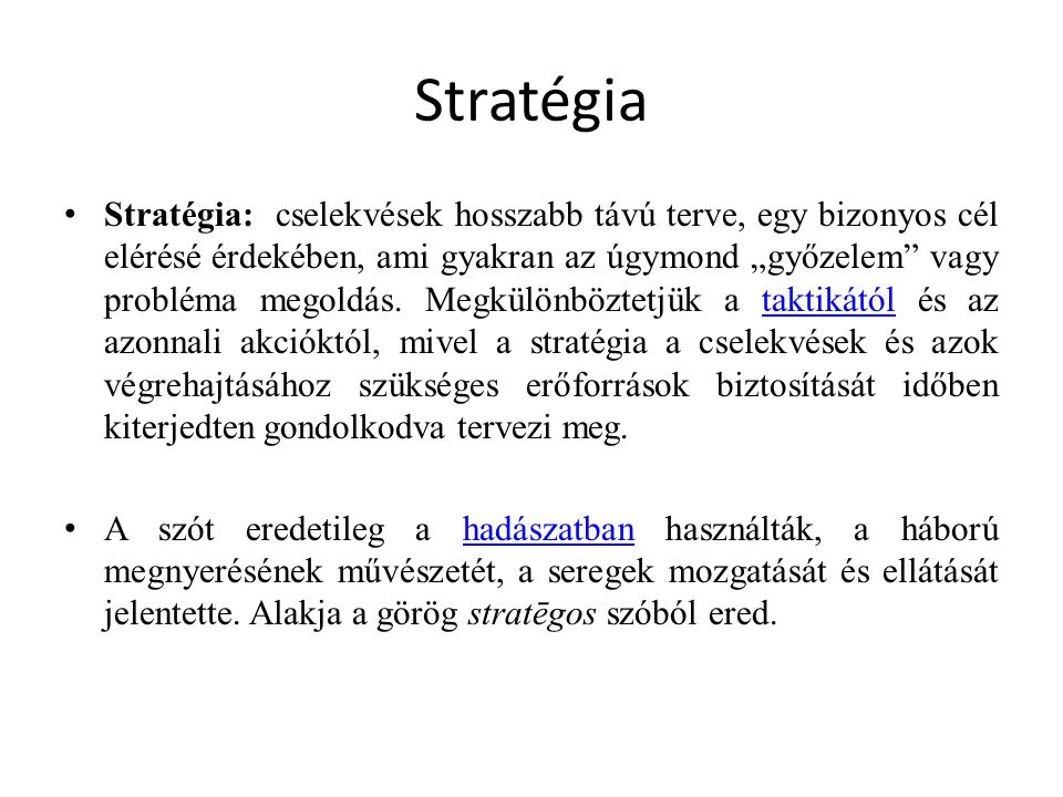 Stratégia