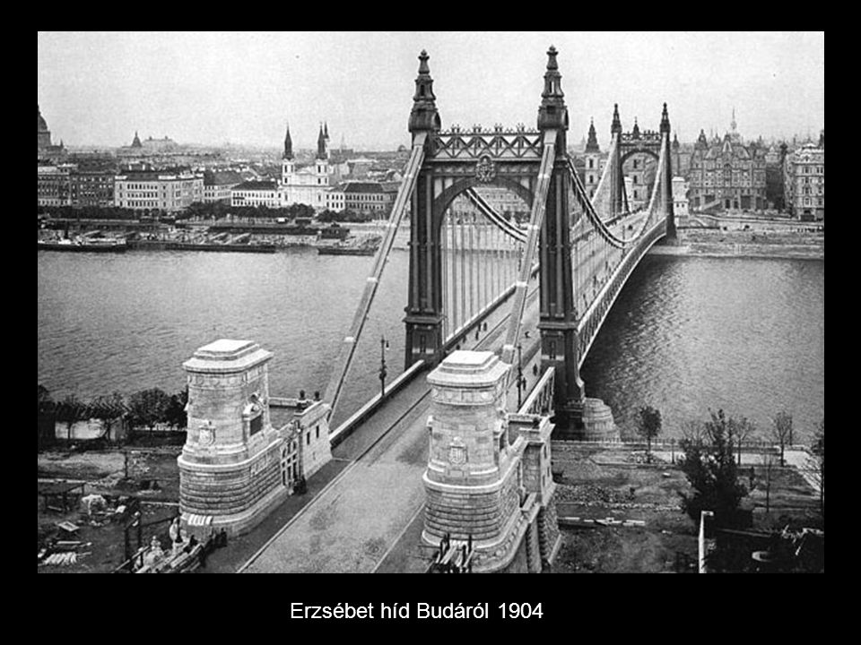 Erzsébet híd Budáról 1904