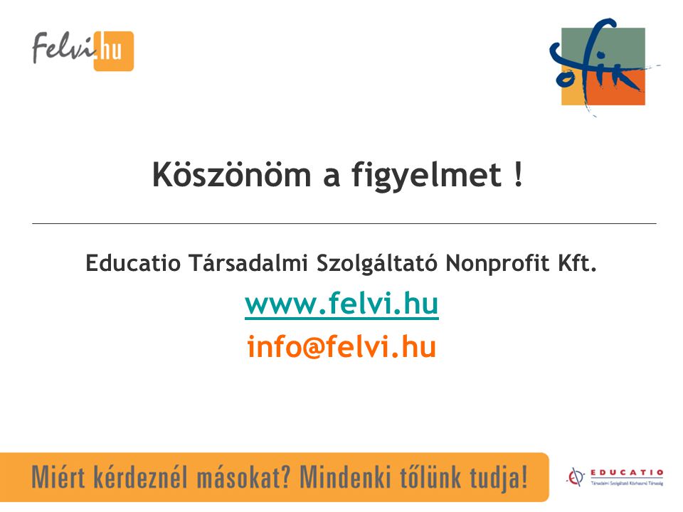 Educatio Társadalmi Szolgáltató Nonprofit Kft.
