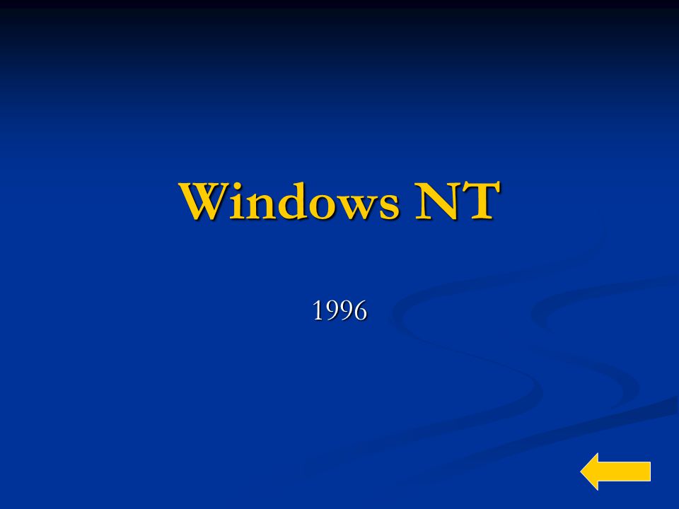 Windows NT 1996