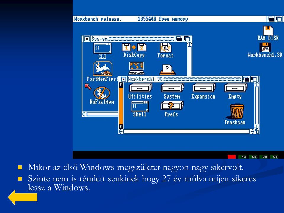 Mikor az első Windows megszületet nagyon nagy sikervolt.