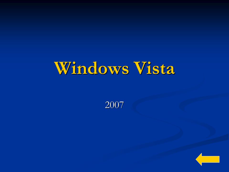 Windows Vista 2007