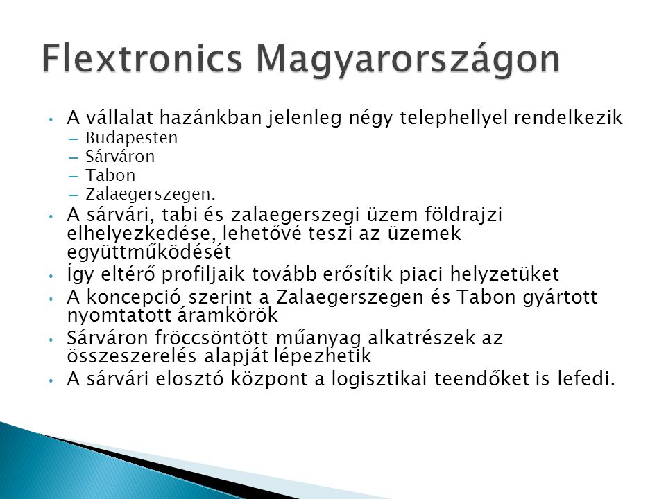 Flextronics Magyarországon