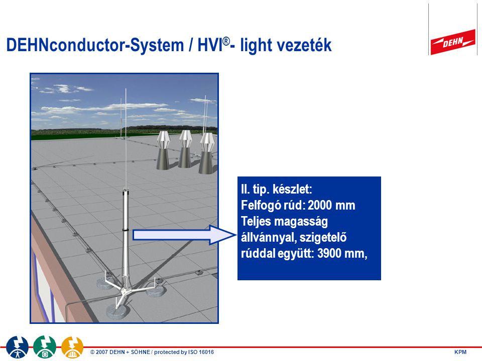 DEHNconductor-System / HVI®- light vezeték