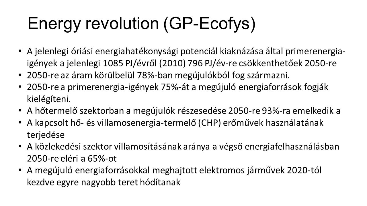Energy revolution (GP-Ecofys)