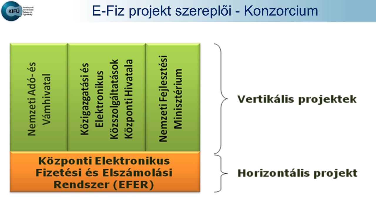 E-Fiz projekt szereplői - Konzorcium