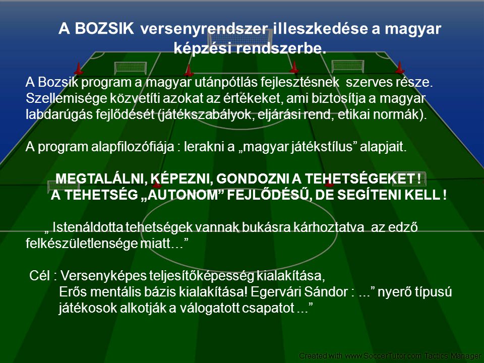A BOZSIK versenyrendszer illeszkedése a magyar képzési rendszerbe.