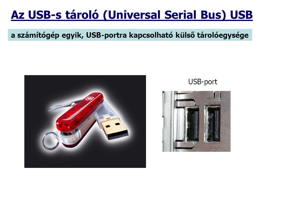 Az USB-s tároló (Universal Serial Bus) USB
