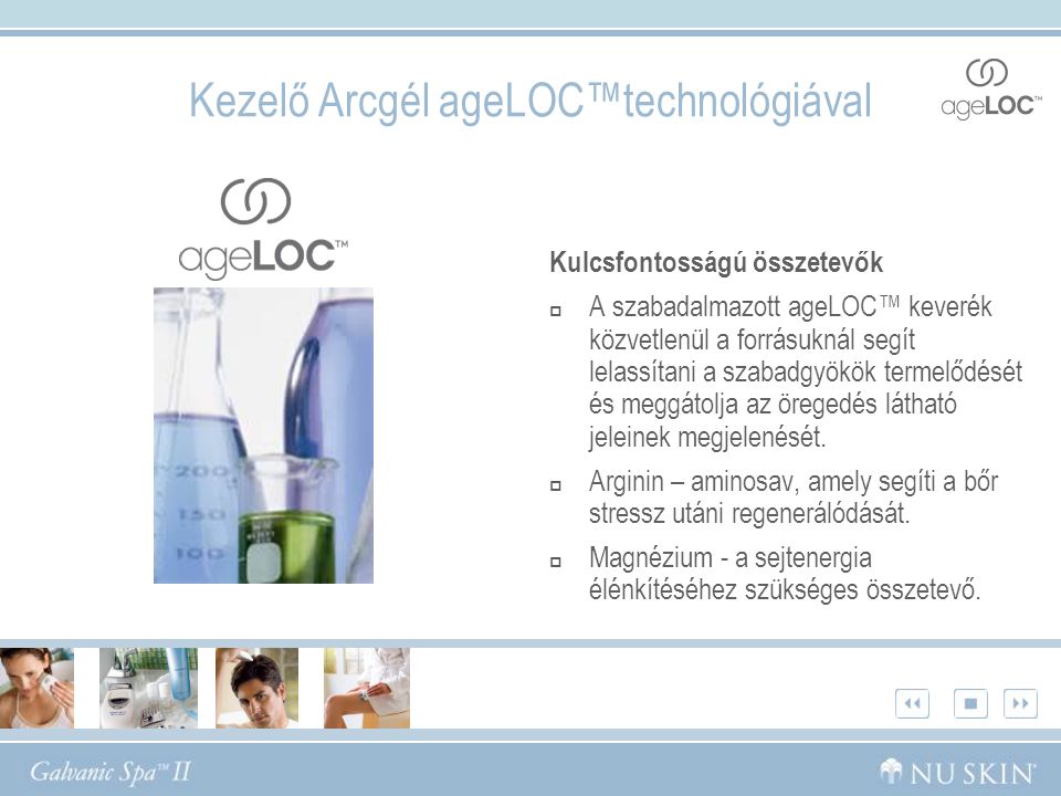 Kezelő Arcgél ageLOC™technológiával