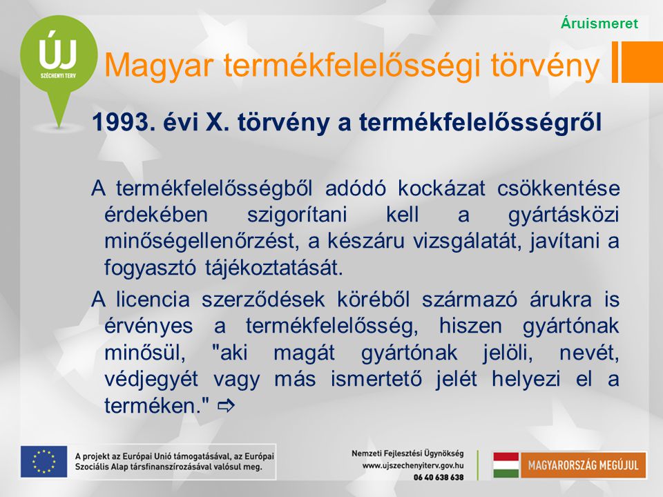 Magyar termékfelelősségi törvény